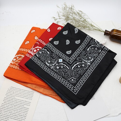 Bandana kerchief Unisex Hip Hop Black Hair Band Neck Scarf