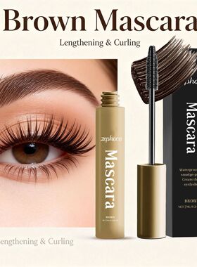 Brown Mascara Natural Curls Long-Lasting Makeup Waterproof S