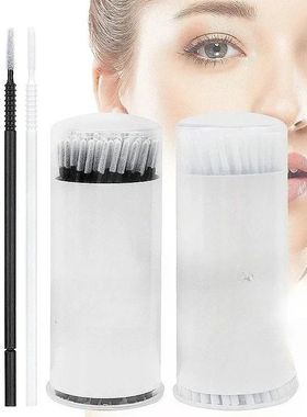 100 Pcs Disposable Spiral  Mascara  Brush Handle Microbrush