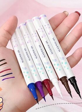 6 Color Liquid Eyeliner Pen Water Proof Lying Silkworm Penci