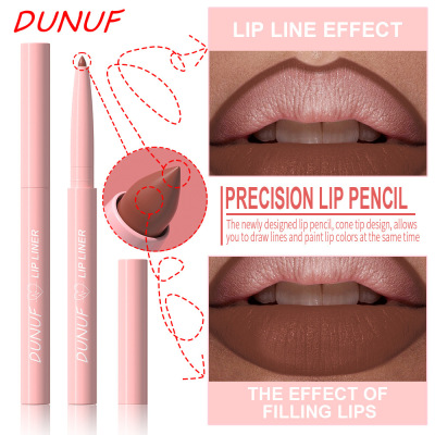 12 Color Velvet Matte Lipliner Red Contour Tint Labial Non-s