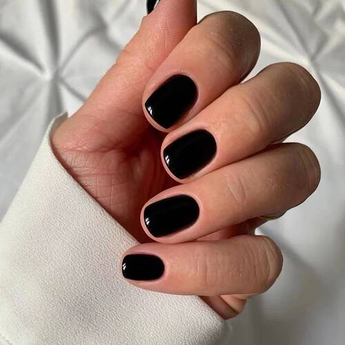 24Pcs/Set Single Color Glossy False Nails Full Cover Removab