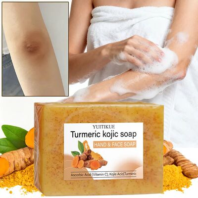 Turmeric Kojic Soap 100g - Natural Vitamin C Formula, Bright