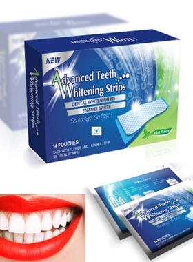28Pcs/14Pair 3D Gel Teeth Whitening Strips White Tooth Denta
