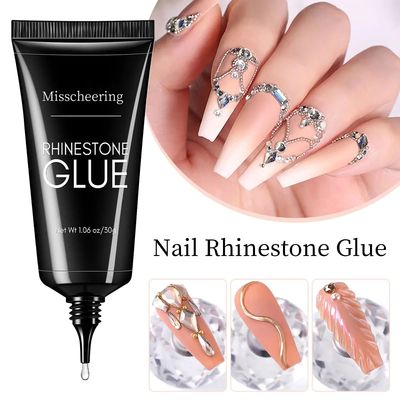 30g Nail Rhinestone Glue for Nails Super Strong Gel Nail Glu