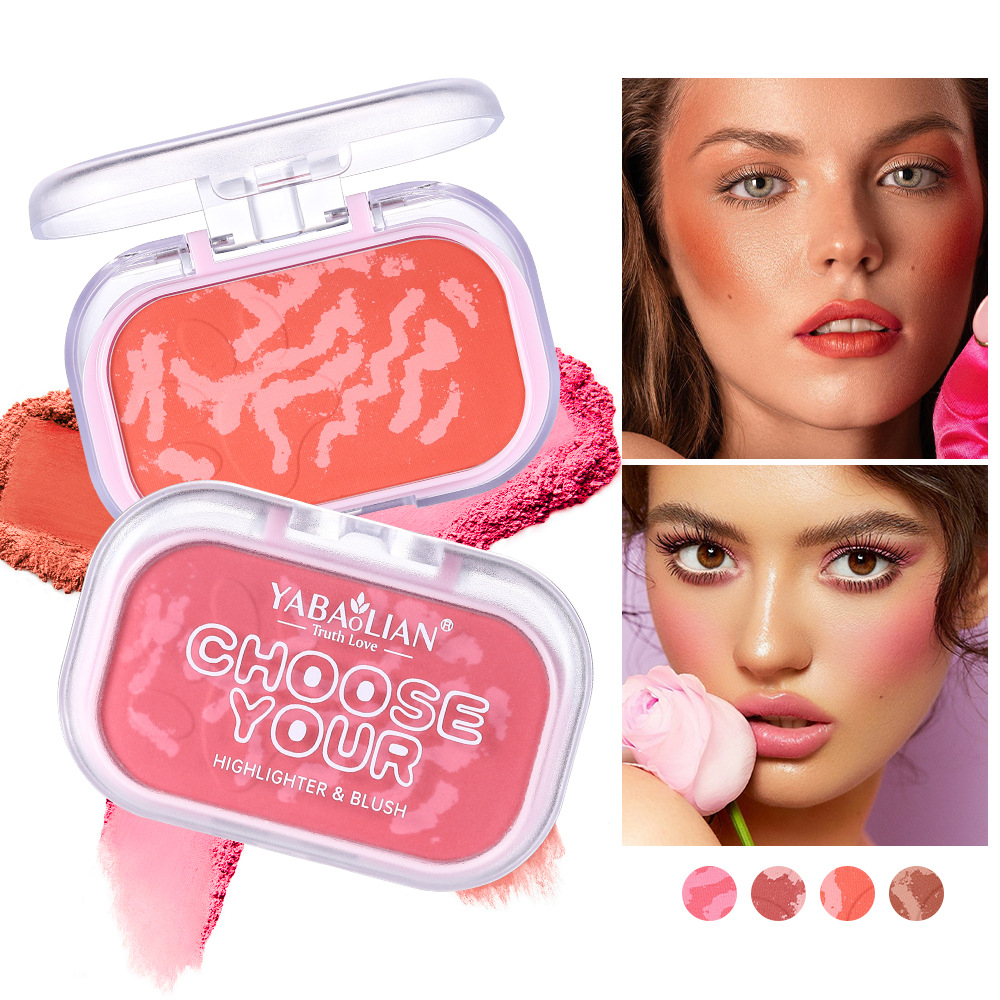 Blush Matte Multicolor Natural Glittering Matte Red Blush