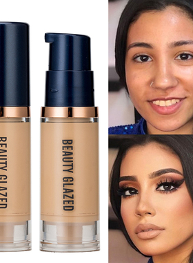 3*6ml Matte Liquid Foundation Cream Smooth Long Wear Oil Con