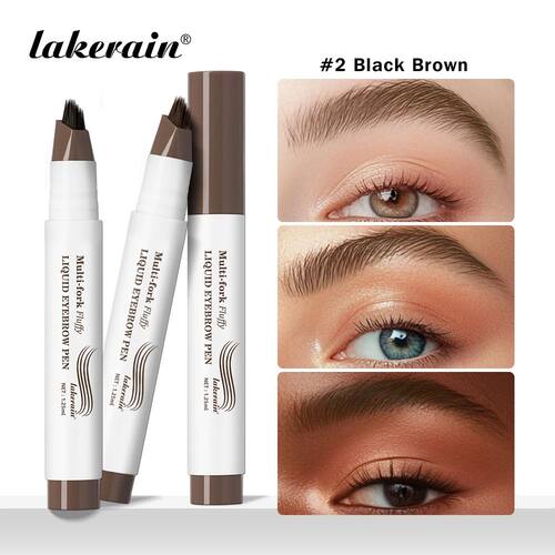 Multi-Fork Fluffy Liquid Eyebrow Pen waterproof Long Lasting