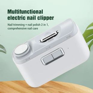 Electric Nail Clipper Cutter With LED Light 2in 1 Automatic