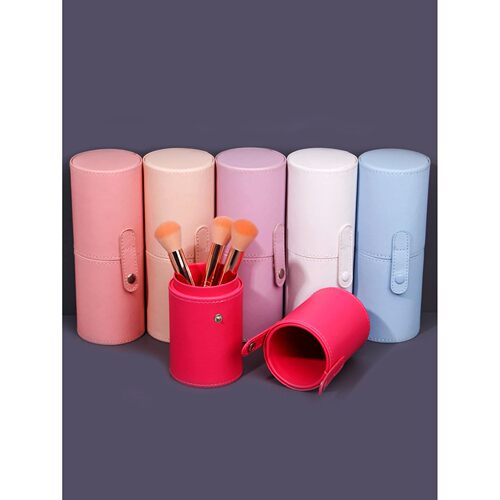Portable Multi-Color Makeup Brush Bucket Storage Container D