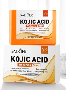 Kojic Acid Facial Soap Face Wash Foam Facial Cleanser Moistu