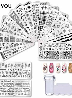 12*6cm Nail Art Templates Stamping Plate Design Flower Anima