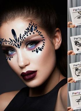 New Halloween Face Sticker 3D Resin Rhinestone Face Face Jew