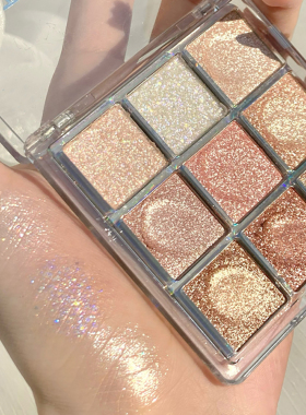 9 color Super Nude and Matte eyeshadow Palette Shine Long La