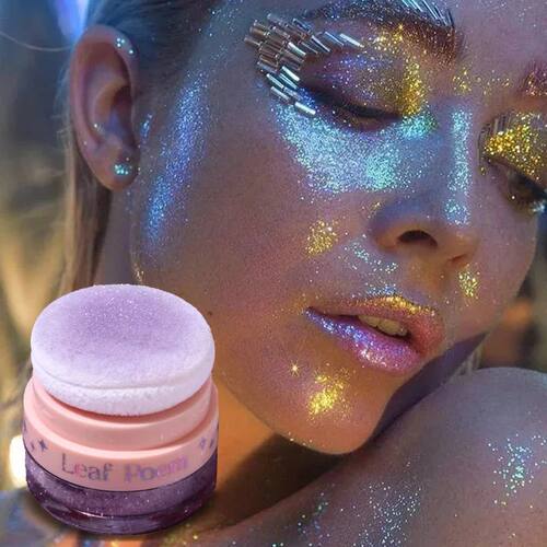 Multi-Use Body Face Highlighter Powder Glitter Fairy Purple