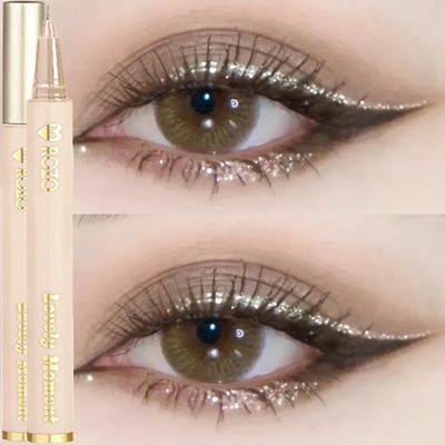 Waterproof Diamond Glitter champagne Liquid Eyeliner Eyeshad