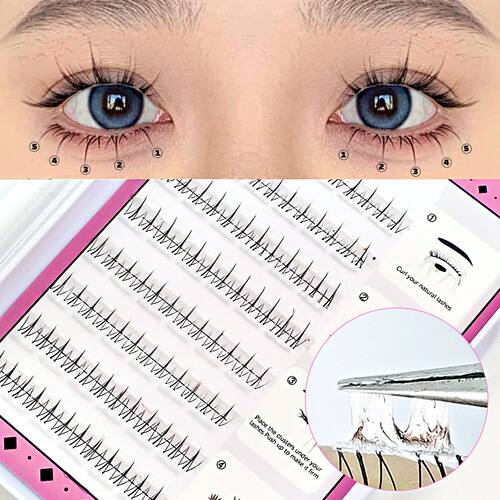 Self Adhesive Bottom Lashes No Glue Needed Reusable Under Ey