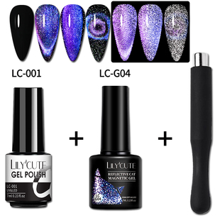 Reflective With Cat Polish Set Magnetic Gel 7ML Magn Nail