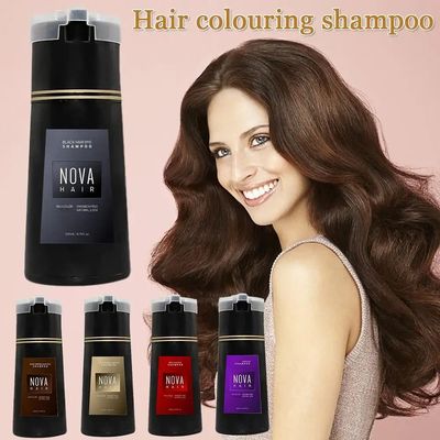 Nova Hair Dyeing Hair Care Shampoo 3-in-1 Natural Fast White
