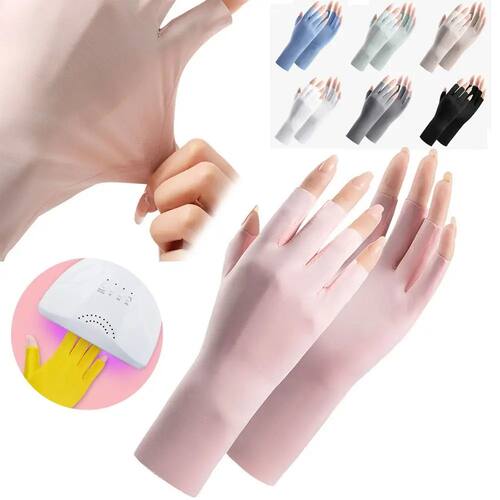Anti-UV Rays Sunscreen Gloves Protect Finger Skin Nail UV Pr