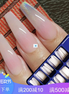 100Pcs Acrylic False Fake Nail Art Fingernail Oval Professio