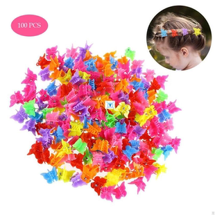 100 PCS Butterfly Hair Clips Beauty Tools Assorted Color