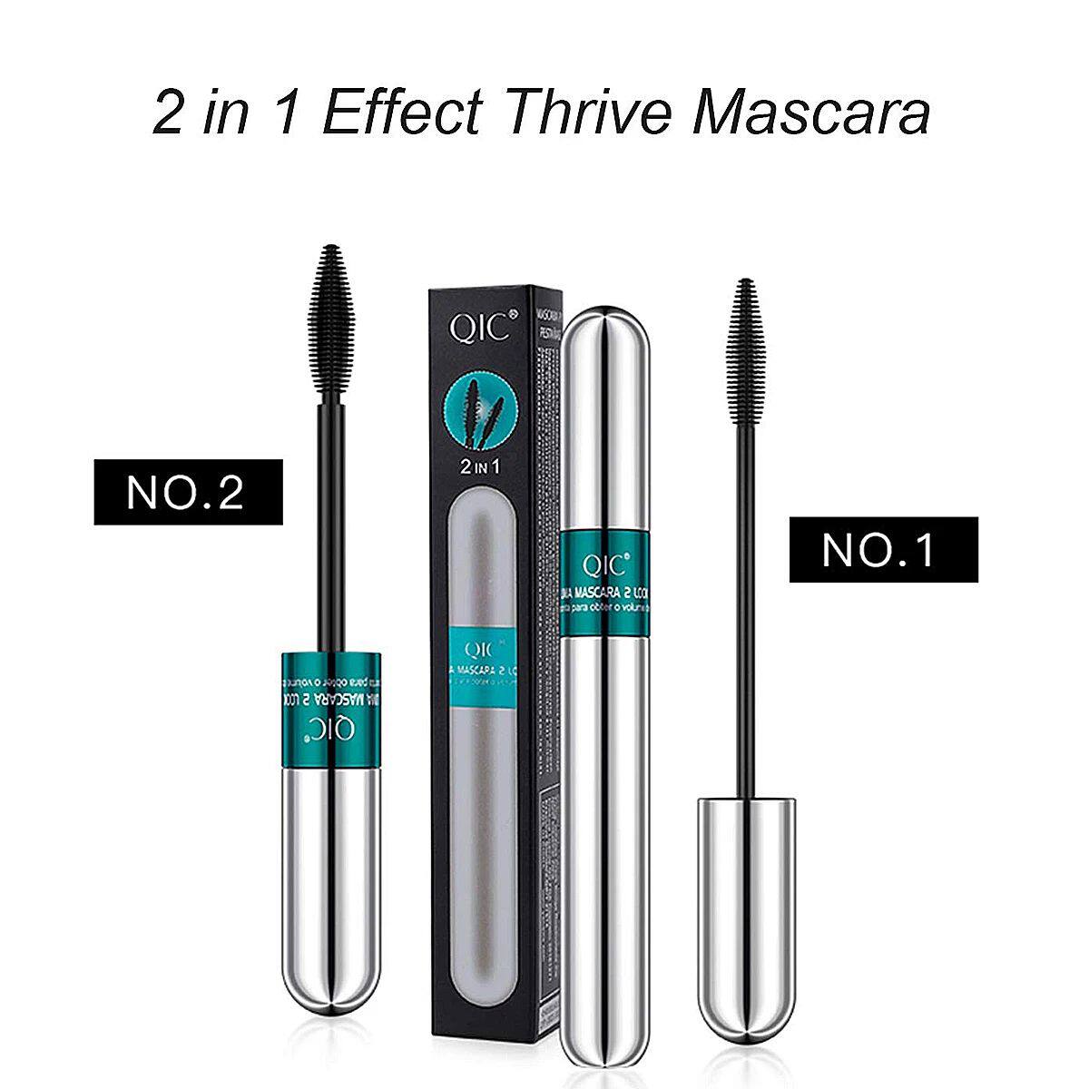 Double In-one Mascara Silk Fiber Mascara Waterproof Mascara