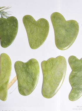 Natural Gua Sha Kit For Face Guasha Mushroom Jade Stone Mass