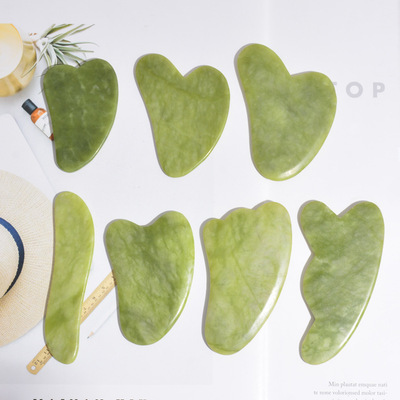 Natural Gua Sha Kit For Face Guasha Mushroom Jade Stone Mass