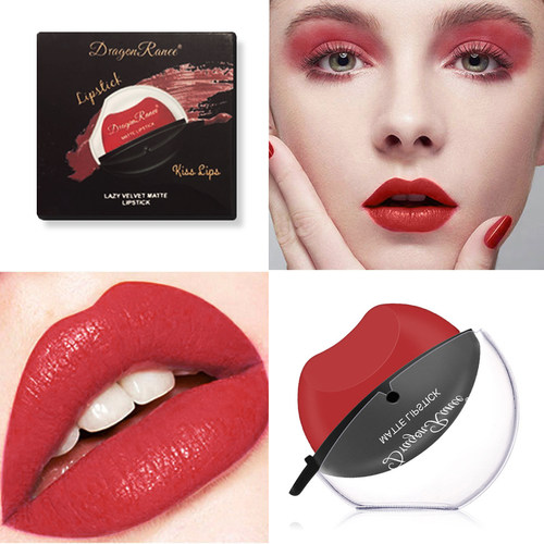Lip-shaped lipstick seal Sip into makeup lazy blush lipstick