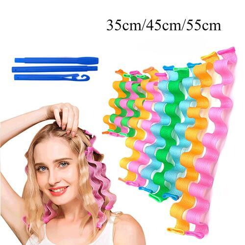 12Pcs Set Magic Hair Curler Heatless Hair Rollers Wave Forme
