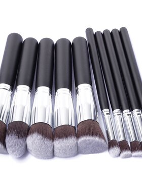 10 PCS Makeup Brushes Eyeshadow Rouge Lipstick Liquid Founda