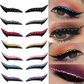 adh Eyeliner Pairs color Diamond Self Stickers Reusable