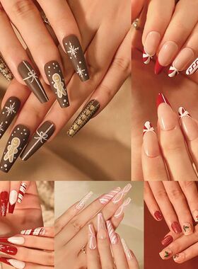 Fake Nails Christmas Nail Wear Nail Detachable Nail Piece Fa