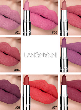 6 Color Petal-style  Lipstick Matte Lipstick Lips Makeup Cos