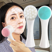 Face Sided Cleansing Silicone Brush Double Facial Cleanser