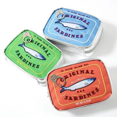 Canned Sardines Women Travel Cosmetic Bag Cute Toiletry Bag