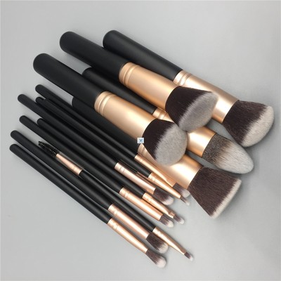 14pcs makeup brushes set for foundation powder blusher lip