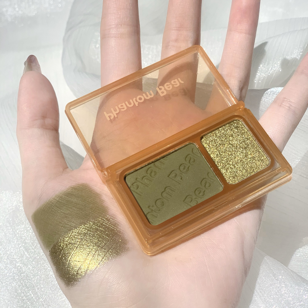 Eye Glit Shadow Palette Green Eyeshadow Neon Glit Shiny Red