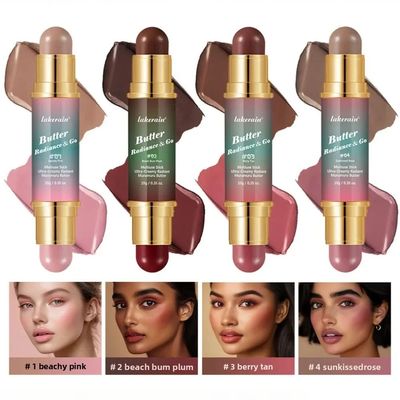 Double Ended Contour Stick 2 in 1 Cream Blush Highlighter Ma