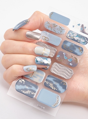 Patterned Nails With Creative Nail Polish Nail Art Stickers