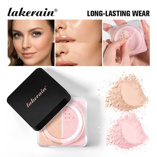 2 Tone Baking Loose Powder Smooth Matte Finish Long Lasting