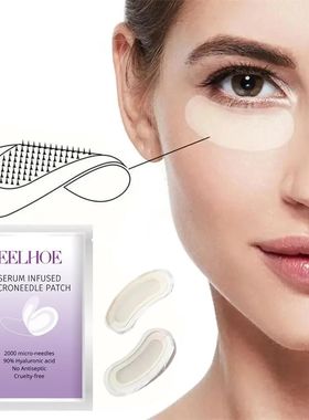 Serum Infused Microneedle Eye Patches Mask For Anti Wrinkle
