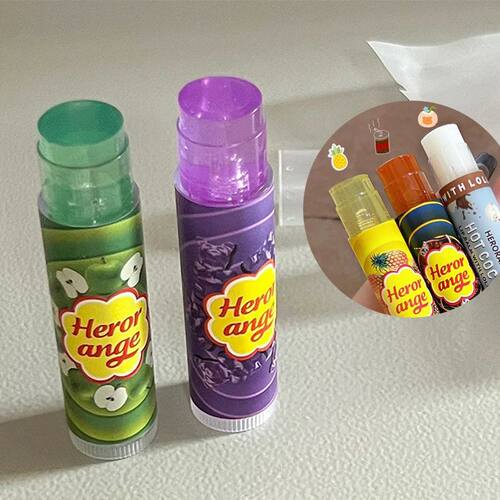 1Pc Fruit Lip Balm Moisturizing Clear Lip-Primer Mask Cute J