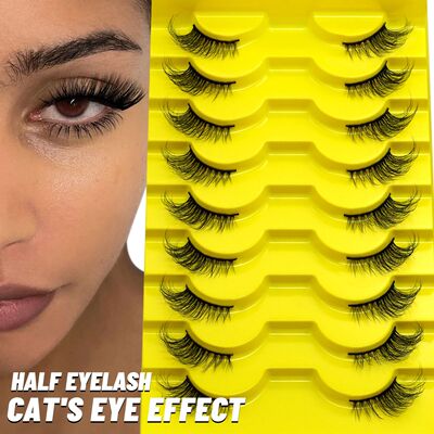 Half Lashes 10 Piars Half Lashes Soft Natural Cat Eye
