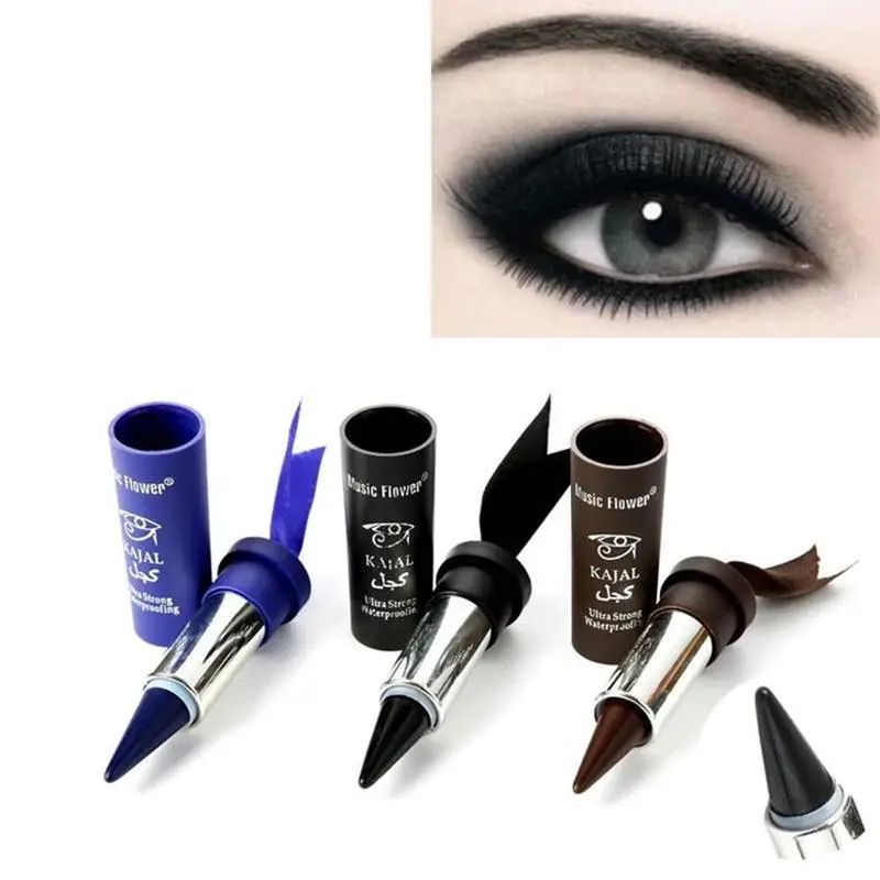 Women Smoky Eyes Eyeliner Pencil Thick Pencil Eyes Gel Black