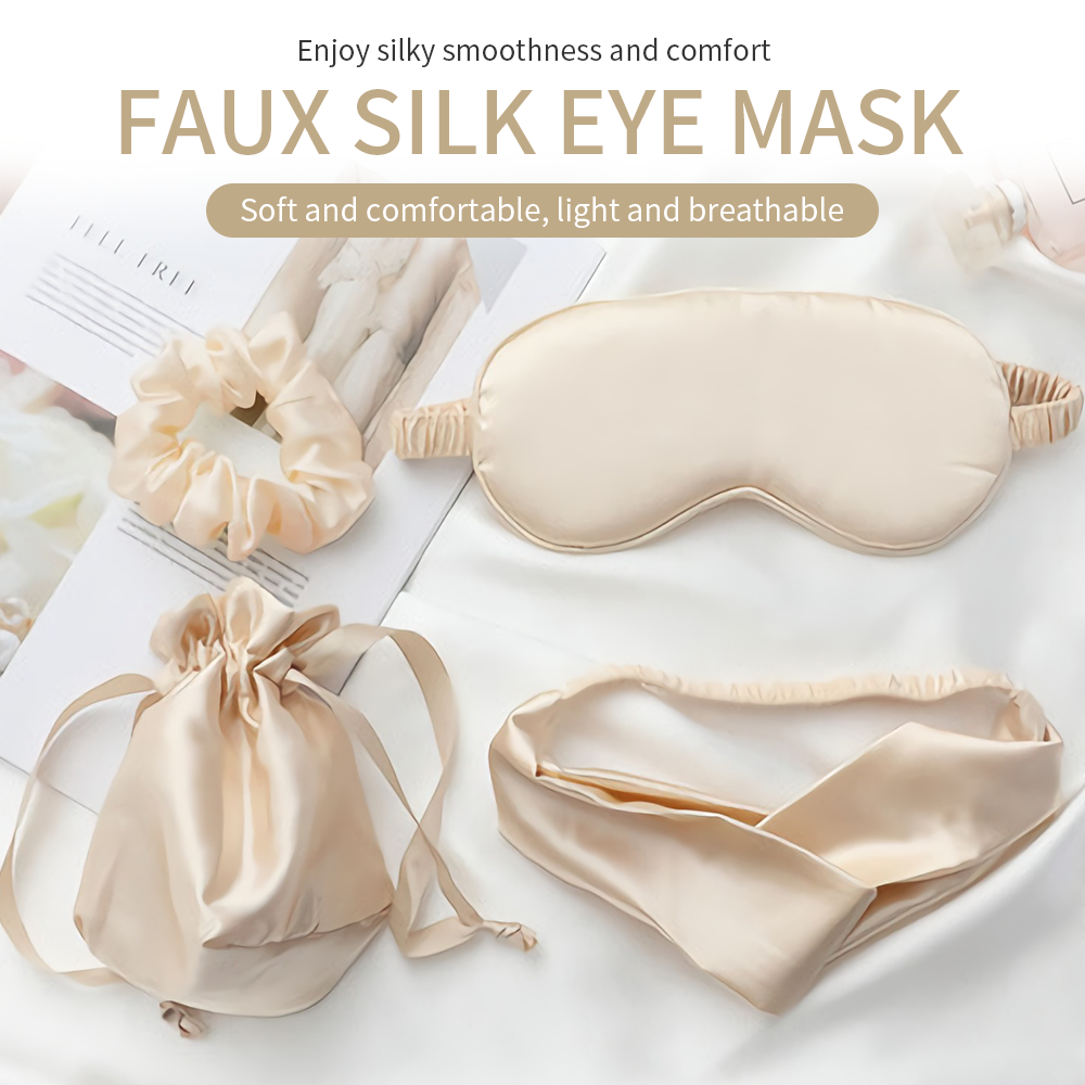 silk sleeping mask for the night women men aduld relax soft
