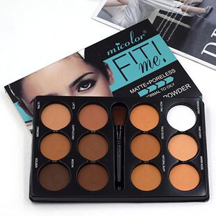 Coffee Color Contour Palette Makeup 12 Colors Long-Lasting M
