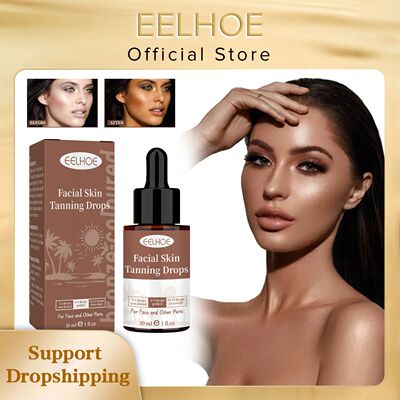 Fake Tan Serum Sunless Tanning Booster Prevent Sunburn Dark