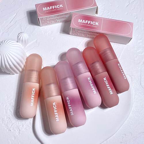 6 Colors Capsule Lip Mud Lip Glaze Moisturizing Lipstick Vel